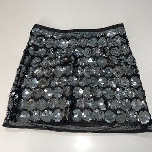 Forever 21 Girls black sparkle mini skirt